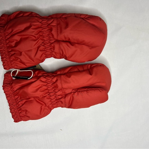 Patagonia Baby Puff Mittens Recycled Polyester Red Winter Warm Infant 0-3 m NWOT - Picture 2 of 2